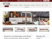 Tablet Screenshot of elegantgraniteandmarble.com